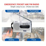 NNETM Portable AM/FM Mini Radio with Headphone Jack