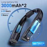 NNETM Neck Fan Portable USB 6000mAh 6-Speed Cooling