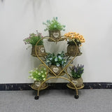NNETM Heart Shape Metal Plant Stand Hanging Shelf