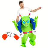 NNETM Alien Inflatable Riding Suit for Halloween Party Cosplay
