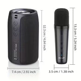 NNETM Wireless Speaker with Dual Karaoke Microphones