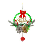 NNETM LED Christmas Garland with Wreath & Sign