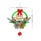 NNETM LED Christmas Garland with Wreath & Sign