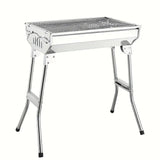 NNETM Portable Foldable Stainless Steel Grill for Outdoor Use