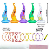 NNETM Halloween Ghost Ring Toss Game Set (5pcs)