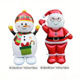 NNETM Santa & Snowman Foil Balloons (2-Pack)