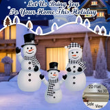 NNETM 2D Christmas Snowman Yard Decoration Set