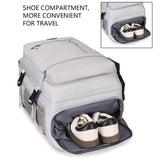 NNETM Airline Carry-On Backpack with USB Port & Laptop Compartment