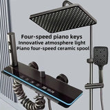 NNETM Shower Piano Light Wall-Mounted Rain System