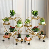 NNETM Heart Shape Metal Plant Stand Hanging Shelf