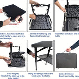 NNETM Adjustable Folding Camping Table with Storage Mesh