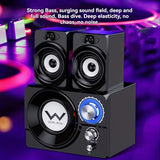 NNETM Wooden Desktop Computer Speakers