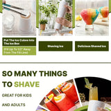 NNETM Battery Ice Crusher Snow Cone Shaver