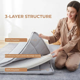 NNETM Solo Traveler Gel Memory Foam Mattress Topper Cot