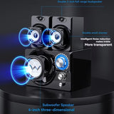 NNETM Wooden Desktop Computer Speakers
