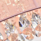 NNETM Crystal Chandelier Flush Mount Ceiling Light