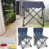 NNETM Outdoor Folding Table and Chairs Set (3pcs)