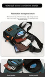 NNETM Men’s Chest Bag Nylon Crossbody