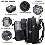 NNETM Compression Travel Laptop Backpack