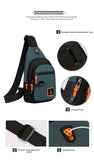 NNETM Men’s Chest Bag Nylon Crossbody