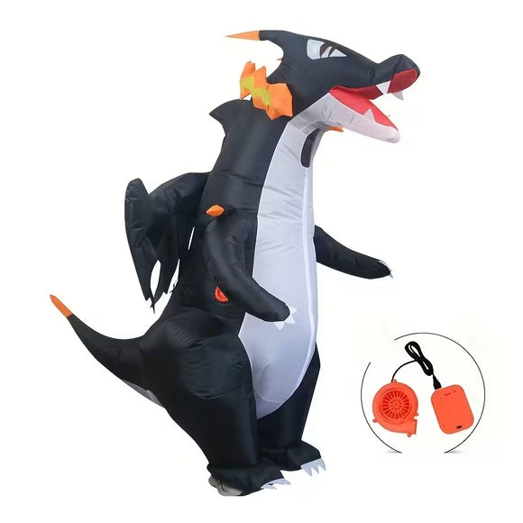 NNETM Jurassic Fire Dragon Inflatable Costume
