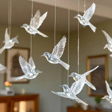 NNETM Bird Pendants Transparent Hanging Decorations (10pcs)
