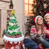 NNETM Inflatable Outdoor Christmas Tree with Santa