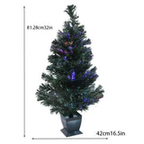 NNETM Fiber Optic Pre-Lit Artificial Christmas Tree