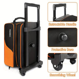 NNETM Bowling Ball Carrier 2-Ball with Divider & Cup Holder