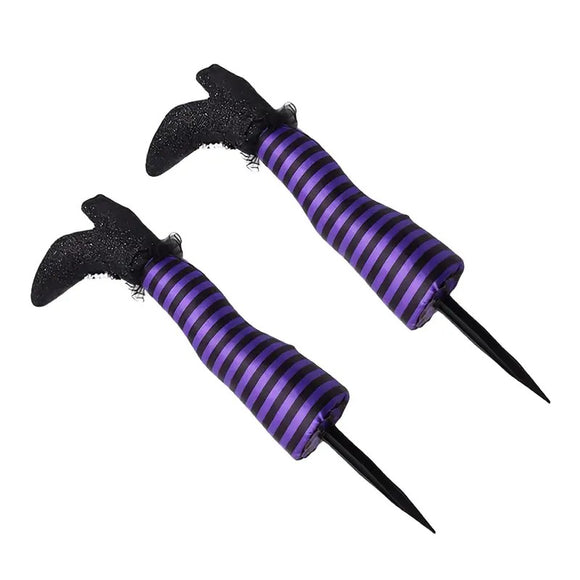 NNETM Halloween Witch Legs Prop Decoration (2pcs)