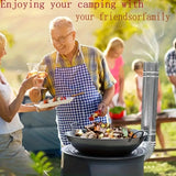 NNETM Portable Iron Camping Stove Wood Burning Outdoor