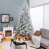 NNETM Christmas Snow Hinged Pine Tree