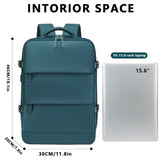 NNETM Business Laptop Backpack with USB Charging Port