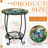 NNETM Metal Side Table Mosaic