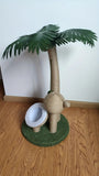 NNETM Coconut Tree Cat Scratching Post with Ball Toy