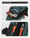 NNETM Men’s Chest Bag Nylon Crossbody