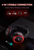 NNETM Wireless Gaming Headset Surround Sound RGB Mic