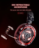 NNETM Wireless Gaming Headset with Surround RGB Noise Reduction Mic