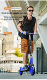 NNETM Adult Foldable Kick Scooter with Hand Brake