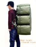 NNETM Military Duffel Backpack 80L Outdoor Travel Bag