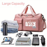 NNETM Large Gym Duffle Bag with Shoe Compartment