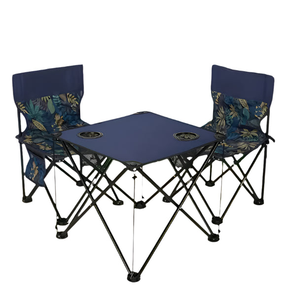 NNETM Outdoor Folding Table and Chairs Set (3pcs)
