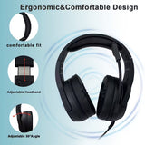 NNETM Wired Gaming Headset with Hidden Microphone RGB