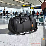 NNETM Nylon Travel Bag with Shoe Compartment