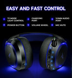 NNETM Wireless RGB Gaming Headset Surround