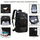 NNETM 50L Hiking Backpack with Shoe Compartment