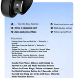 NNETM Wireless Bluetooth Over-Ear Headphones with ANC and Mic