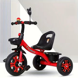 NNETM Youngsters Tricycle Push Handle Stainless Steel Frame