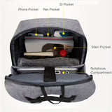 NNETM Men’s Anti-Theft Laptop Backpack Business Travel Bag