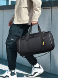NNETM Nylon Travel Bag with Shoe Compartment